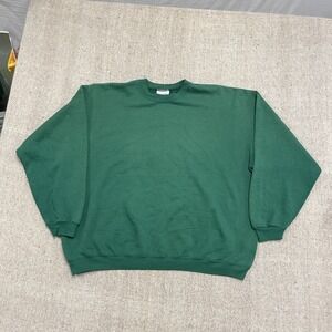vintage Hanes Heavyweight BLANK sweatshirt mens 2xl Green 1990s